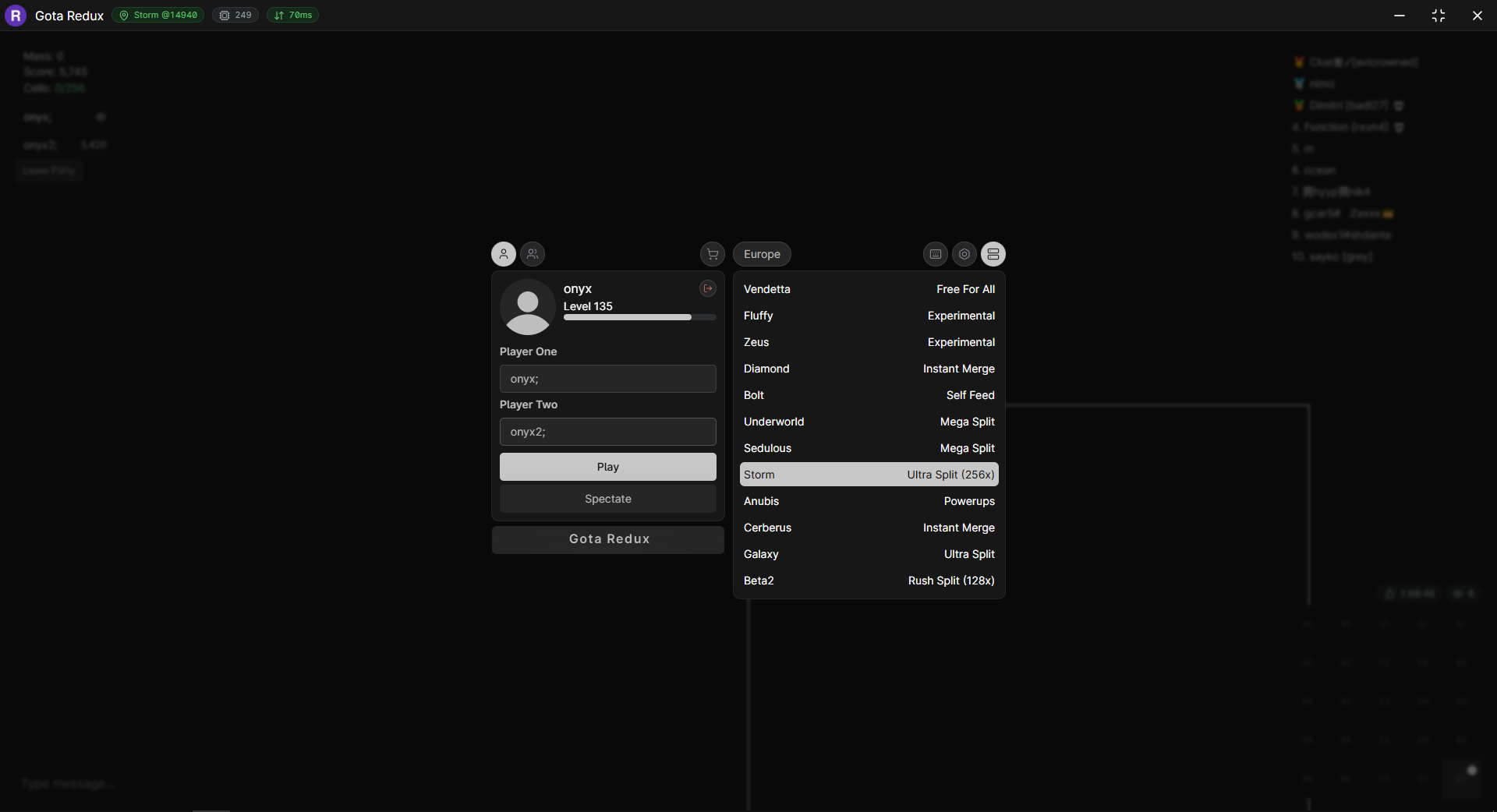 Gota Redux Screenshot 1 - Feature Showcase